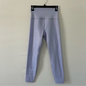 Beyond Yoga Periwinkle Ribbed Iridescent High Rise 24in Leggings M